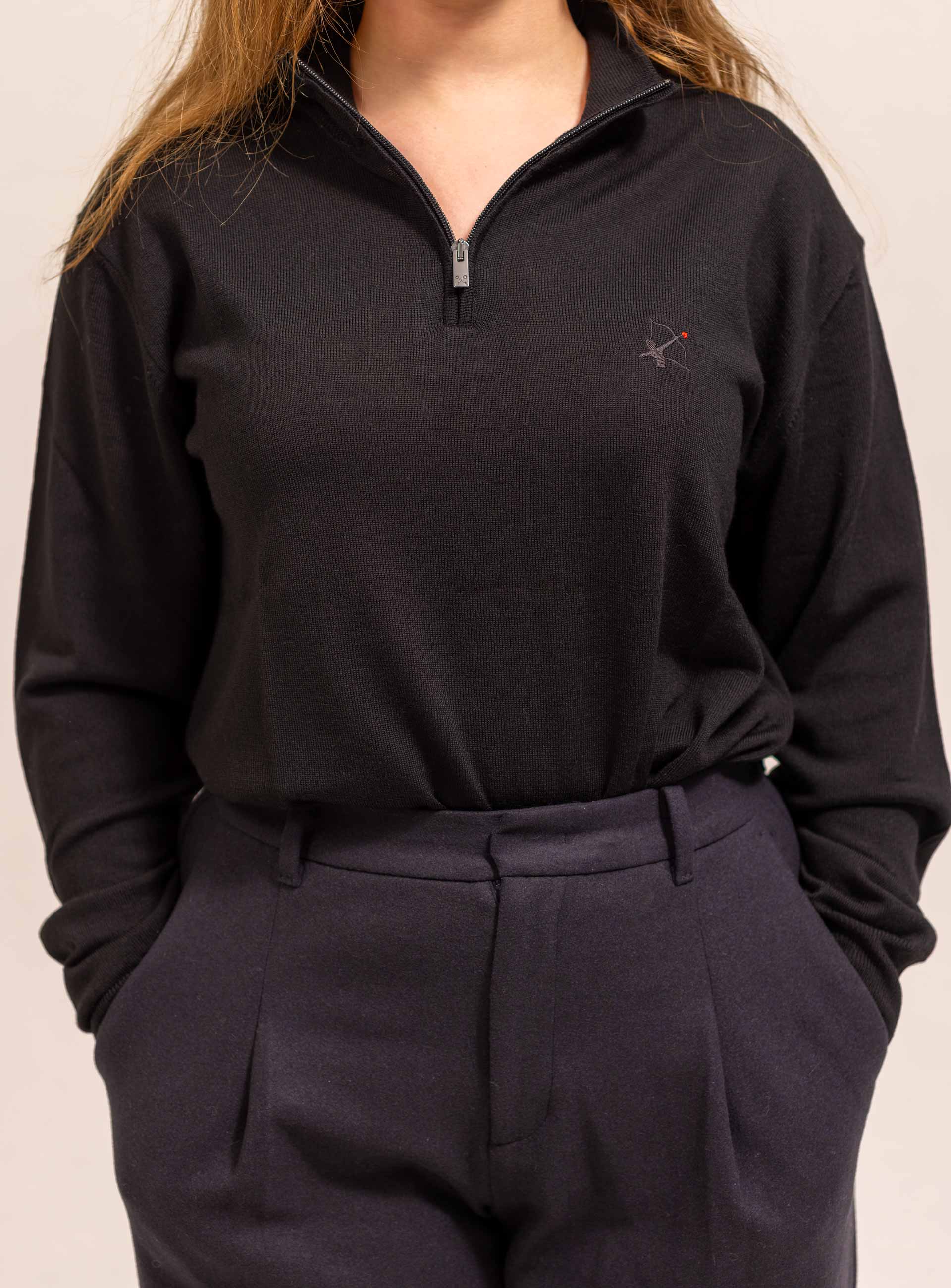 Lana Merino Zip-Pullover